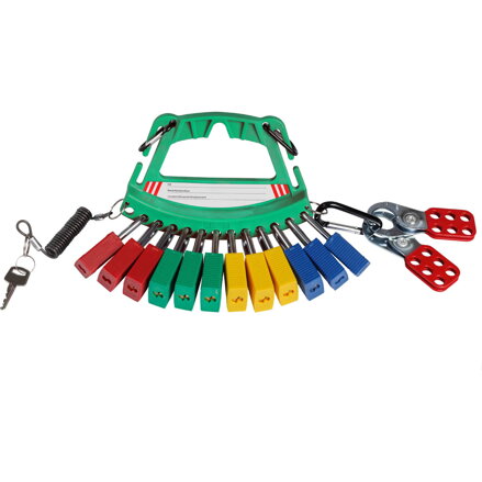 SAFETY LOCK & TAG CARRIER - GREEN SAFETY LOCK & TAG CARRIER - GREEN
