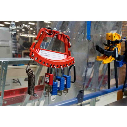 SAFETY LOCK & TAG CARRIER - RED SAFETY LOCK & TAG CARRIER - RED