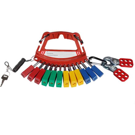 SAFETY LOCK & TAG CARRIER - RED SAFETY LOCK & TAG CARRIER - RED
