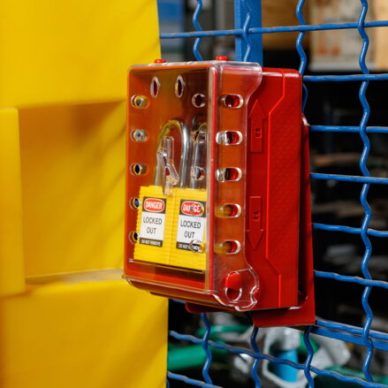 Compact Lock Box+6 Ylw Keyed-Diff Locks Compact Lock Box+6 Ylw Keyed-Diff Locks