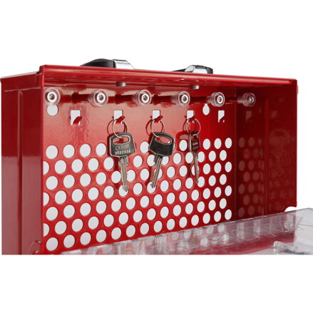SLIMVIEW LOCK BOX, 12 PADLOCK, RED SLIMVIEW LOCK BOX, 12 PADLOCK, RED
