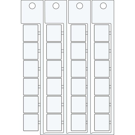 ADHESIVE TAG 15X17 WHITE
