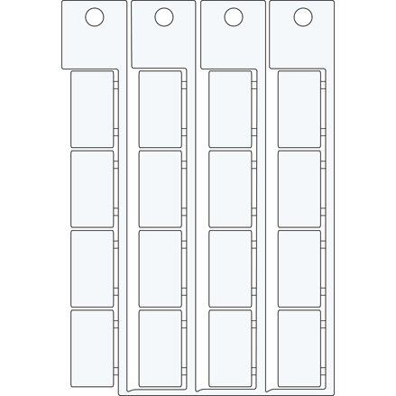 ADHESIVE TAG 15X27 WHITE