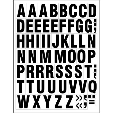 MAGNETIC LETTERS WHITE 39/43MM