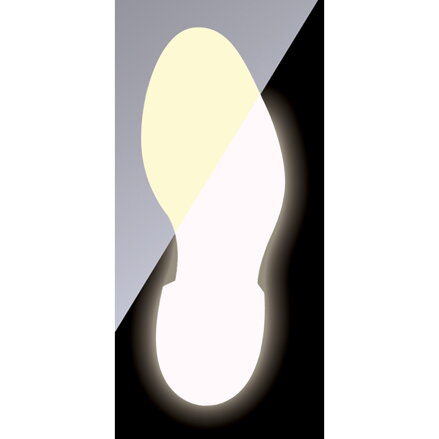 GLOW IN THE DARK ANTI SKID FOOT. RIGHT