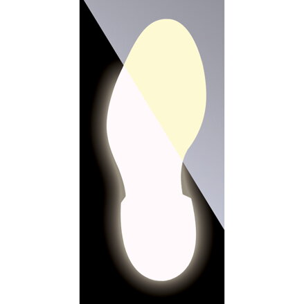 GLOW IN THE DARK ANTI SKID FOOT. LEFT