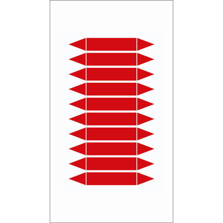 BLANKPIPEMARKERSRED75X16MM10