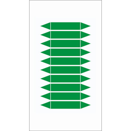BLANKPIPEMARKERGREEN75X16MM10