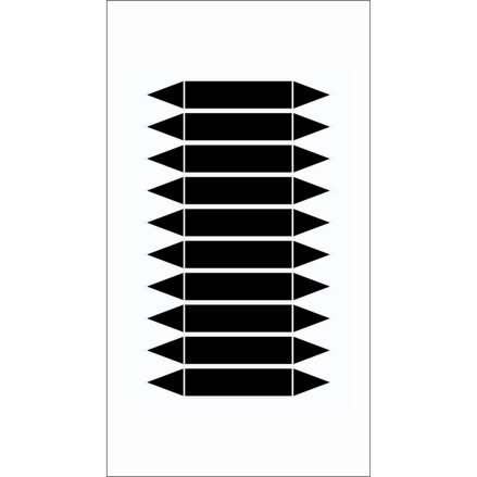 BLANKPIPEMARKERSBLACK75X16MM10