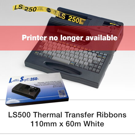 LS500 Thermal Transfer Ribbons 110mm x 60m White