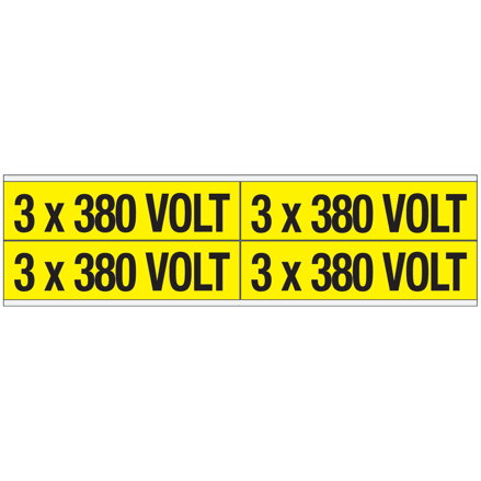 VOLTAGE MARKERS CV 3X380V B