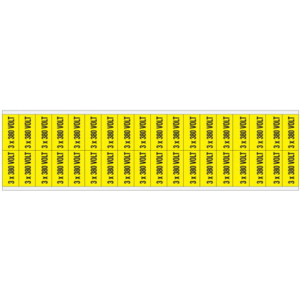 VOLTAGE MARKERS CV 3X380V D