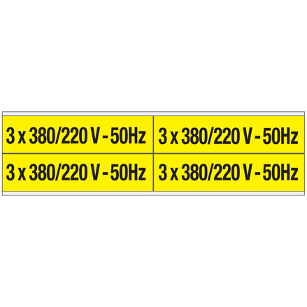 VOLTAGE MARKERS CV 3X380/220V 50HZ B