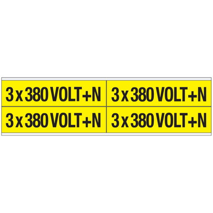 VOLTAGE MARKERS CV 3X380 V+N B