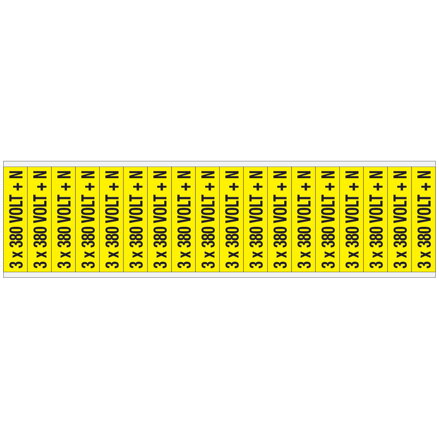 VOLTAGE MARKERS CV 3X380 V+N C