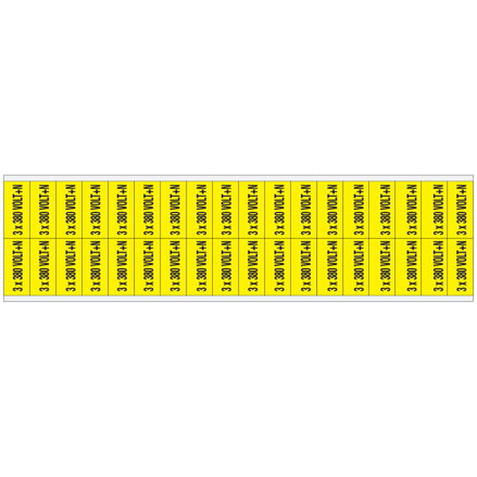 VOLTAGE MARKERS CV 3X380 V+N D