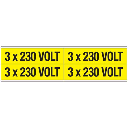 VOLTAGE MARKERS CV 3X230V B
