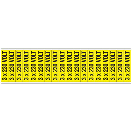 VOLTAGE MARKERS CV 3X230V C