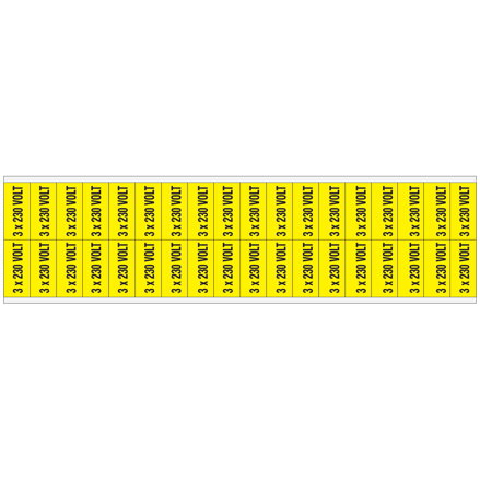 VOLTAGE MARKERS CV 3X230V D