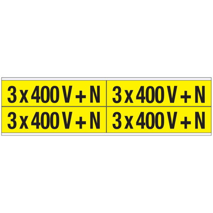 VOLTAGE MARKERS CV 3X 400 V + N