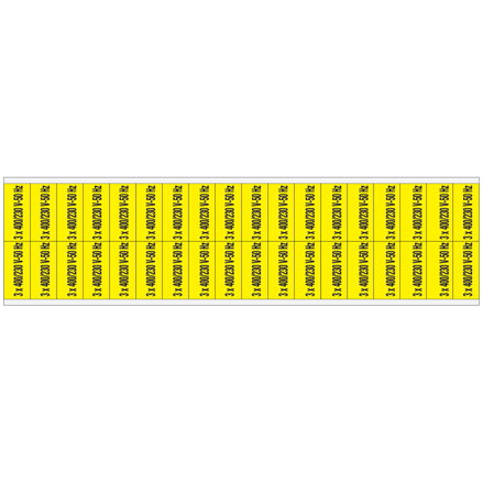 VOLTAGE MARK. CV 3X 400/230 VOLT-50 HZ-D