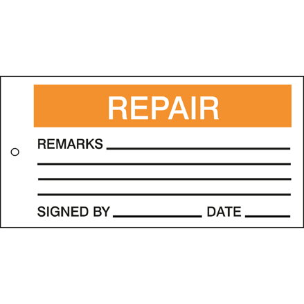 TAG-E REPAIR-75X150MM