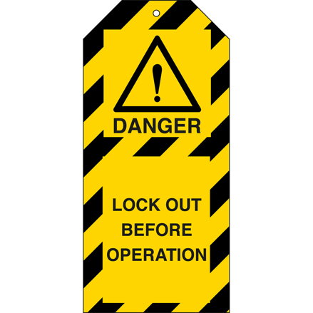 TAG-E-LOCK OUT BEFORE OPERATION-50X110MM