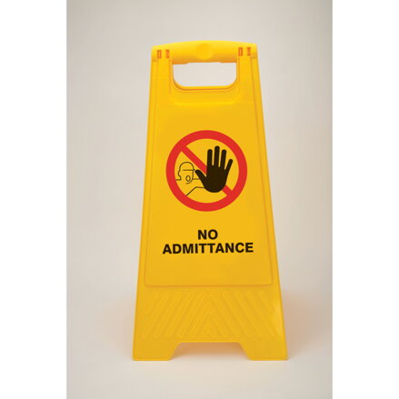 HEAVY DUTY FLOORSTAND NO ADMITTANCE