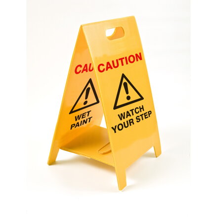 ECO FLOORSTAND WET PAINT/WATCH YOUR STEP