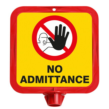BRADYSIGN-NO ADMITTANCE-21CM