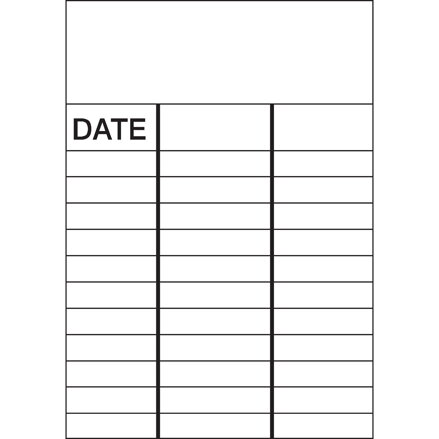 WO-E BLANK/DATE 100X150MM