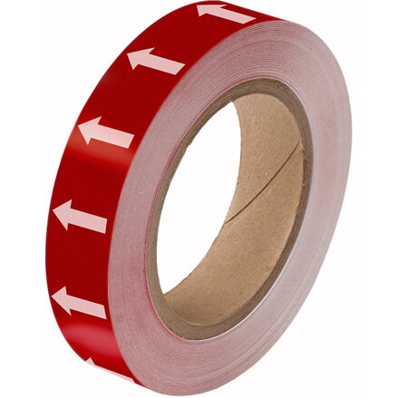 ARROWTAPE:WHITE/RED25MMX33M