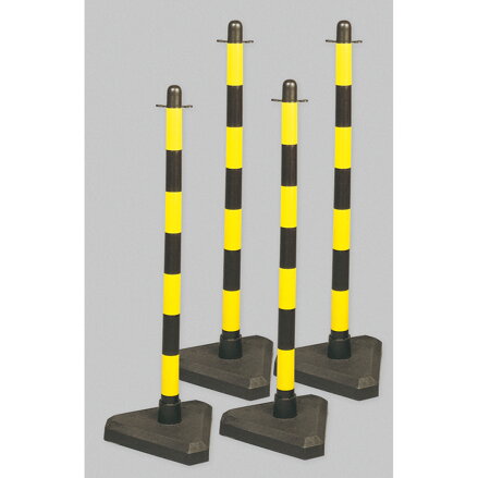 BRADYPOST & CEMENT BASE YEL/BLK PK4