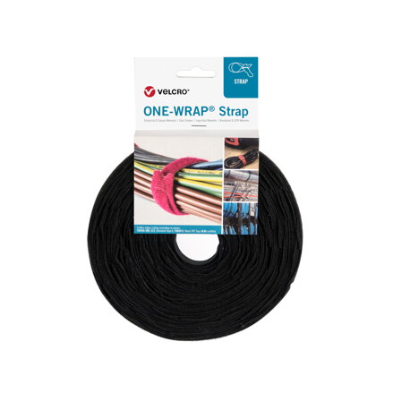 VELCRO ONE-WRAP TAPE 25mm x 25m BK