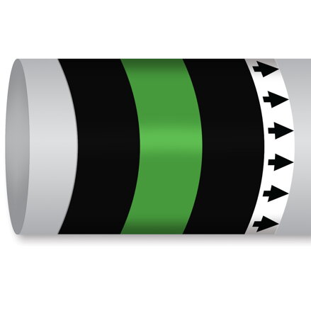 MPM-WASTE-300MMX30M-BK/GN/BK-ROLL