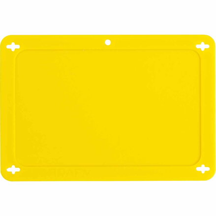 BLANK YELLOW UTILITY TAG 2.5X4