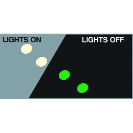 Brady B324 AISLE MARKING ARROW 3" GLOW 100/ROL 093275