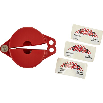 GATE VALVE LOCKOUTS GVLO 1-2.5 RED GATE VALVE LOCKOUTS GVLO 1-2.5 RED