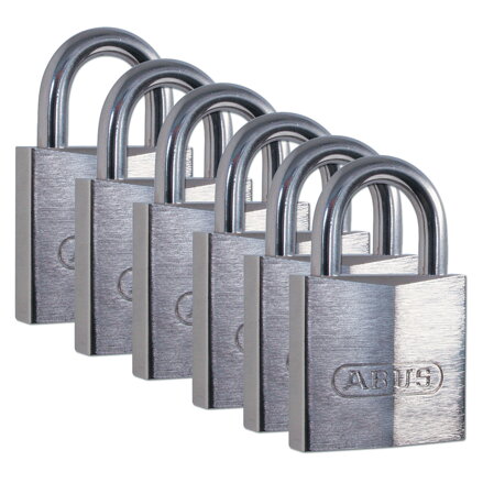 BRASS PADLOCK 49 MM SS SHACKLE 6 PK