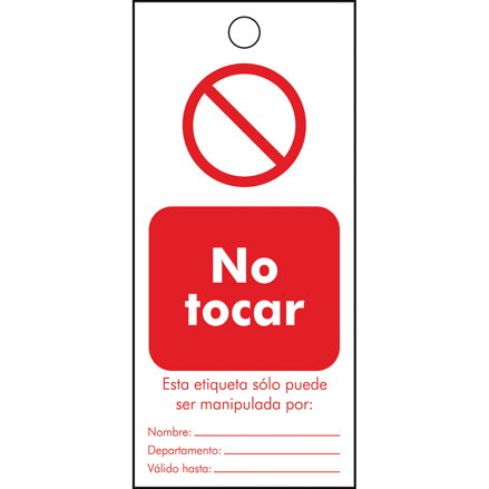 TAG- ESP NO TOCAR - 4E-50X110MM