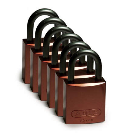 Full Alu Padlocks 25mm Sha KD Brown/6