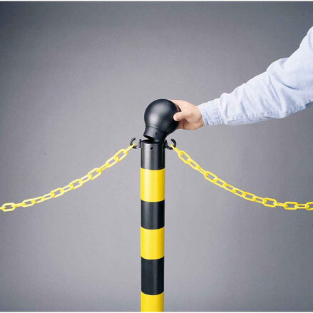 BRADYLINK WARNING POST SOLID BLACK -1 EA