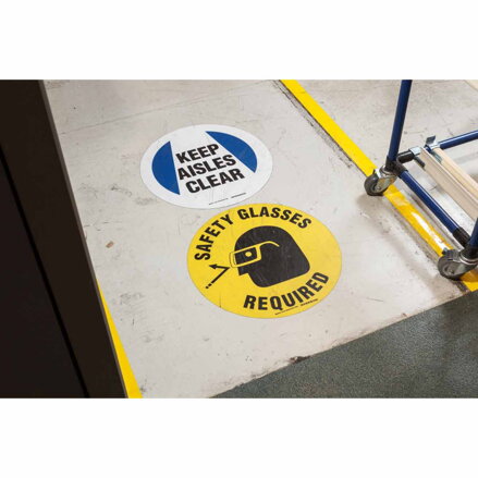 B534FS 17" RD,BK/WT EMERGENCY EXIT W/SYM