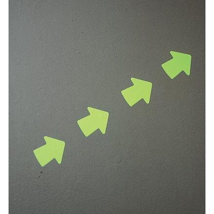 Brady B324 AISLE MARKING ARROW 3" GLOW 100/ROL 093275