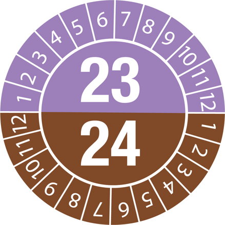 DATE INSPECT.LABELS 23/24 DIA 25 B-7541