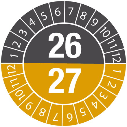 DATE INSPECT.LABELS 26/27 DIA 25 B-7541