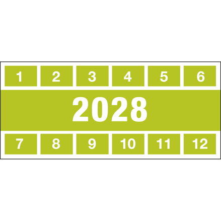 DATE INSPECTION LABELS 28 57x25 B-500