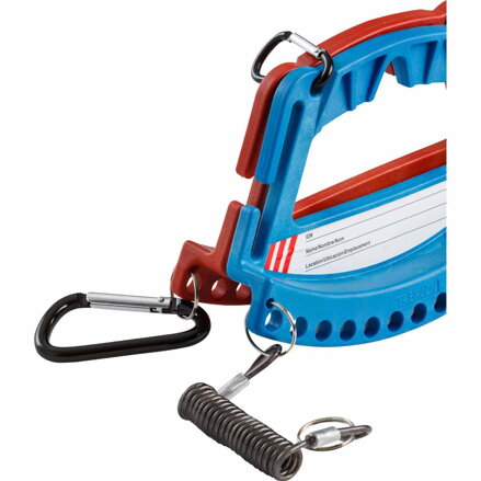SAFETY LOCK & TAG CARRIER - BLUE SAFETY LOCK & TAG CARRIER - BLUE