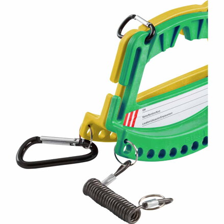 SAFETY LOCK & TAG CARRIER - GREEN SAFETY LOCK & TAG CARRIER - GREEN