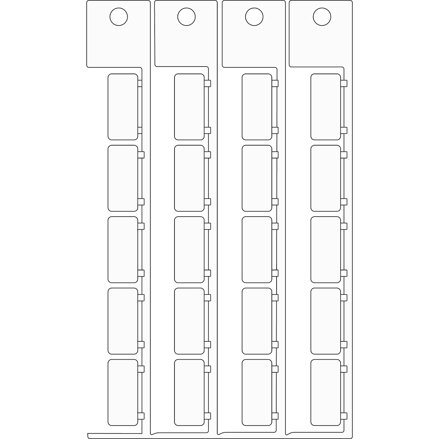 TAG 9X20 FOR SAT920-SA1121 WHITE.